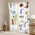 thumbnail image 3 of Homewish Western Cowboy Black Out Curtains for Kids Children Teens,Rustic Farmhouse Curtains Pack of 2 (42x63 Each),Southwestern Theme Bedroom Curtains,Super Cozy Room Decor, 3 of 6