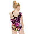 thumbnail image 4 of Invader Zim Dib Gir One-Piece Swimsuit for Girls Adjustable One Shoulder Ruffled Swimwear Summer Beach Kids Bathing Suits Sizes 6-12Y, 4 of 7