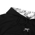 thumbnail image 5 of Forever 21 Cropped Lace-Lined Hood & Embroidered-Bow Hoodie, Color- Black/Multi, Size- M, 5 of 7