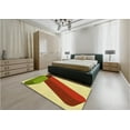 thumbnail image 4 of Ahgly Company Indoor Round Patterned Mahogany Brown Area Rugs, 8' Round, 4 of 6