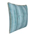 thumbnail image 2 of Fotbe Turquoise Wooden1 Pattern Velvet Decorative Throw Pillow Covers with Elegant Piping, Soft Plush Cushion Cover for Sofa, Bed, Car, Office-16"x16", 2 of 8