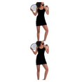 thumbnail image 3 of Minnieouse Vestidos atléticos para mujer Traje de baile deportivo Vestido de tenis de golf de secado rápido Type1 NO1, 3 of 6
