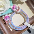 thumbnail image 2 of Tianyeda 2Pcs shining Flower Charging Cable Protectors with 1pc Spiral Protective Rope, 2 of 5