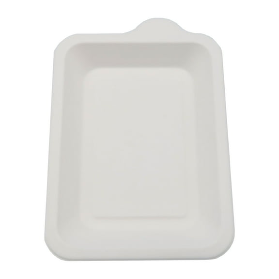 Set of 20 Off White Cream Disposable Cardboard Paper Plate 3.9" x 5.5"