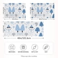 thumbnail image 2 of Yayeee Pillowcase King Size Set of 2 Satin Wrinkle Resistant Pillow Case, Simple Cartoon Snowmen, 2 of 8