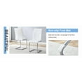 thumbnail image 3 of Dining Chairs Set of 6 dining chairs, white dining chair set, PU material high backrest seats and sturdy leg chairs, suitable for restaurants, kitchens, living rooms,Wooden Dining Chairs, 3 of 18