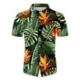 thumbnail image 2 of Vedolay Mens' Short Set Men's Hawaiian Sets Short Sleeve Beach Flower Shirts and Shorts Outfits,White XXL, 2 of 5