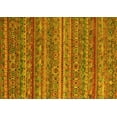 thumbnail image 1 of Ahgly Company Machine Washable Indoor Rectangle Abstract Yellow Modern Area Rugs, 2' x 3', 1 of 4
