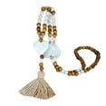thumbnail image 2 of hanxiulin women tassel wooden beads necklace pendant bohemian chain jewelry accessory, 2 of 2