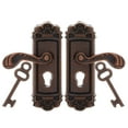 thumbnail image 1 of 2 mini cerraduras de puerta a escala 1:12, manijas de puerta en miniatura con diseño floral vintage, cerraduras decorativas para casa de muñecas, accesorios para casas pequeñas, 1 of 7