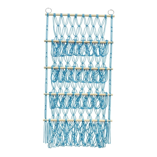 serony Organisateur Mural Suspendu Jouet en Peluche Jouets Rangement Organisé Balle Jouet Animal en Peluche Filet Hamac Rose
