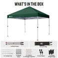 thumbnail image 3 of CROWN SHADES 8x8 Pop Up Canopy with One Push Setup Easy Outdoor Sun Shade for Events Parties Camping Forest Green, 3 of 7
