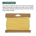 thumbnail image 3 of Uxcell Double Fold Bias Tape Continuous Bulk Bias Tape for Sewing Seaming Quilting Hemming Binding Crafts Lemon Yellow, 3 of 7