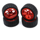 thumbnail image 1 of RC CAR ENILLOS EXQUISITO ACCESIONES DE ASIGULACIONES DE MODIFICACIÓN Accesorios de actualización Reemplazo del kit para 124016 124019 144002 1 Rojo 4 sets Inevent FN001441-02, 1 of 7