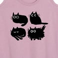 thumbnail image 3 of Instant Message - Sketched Black Cats - Women's Racerback Tank Top, 3 of 6