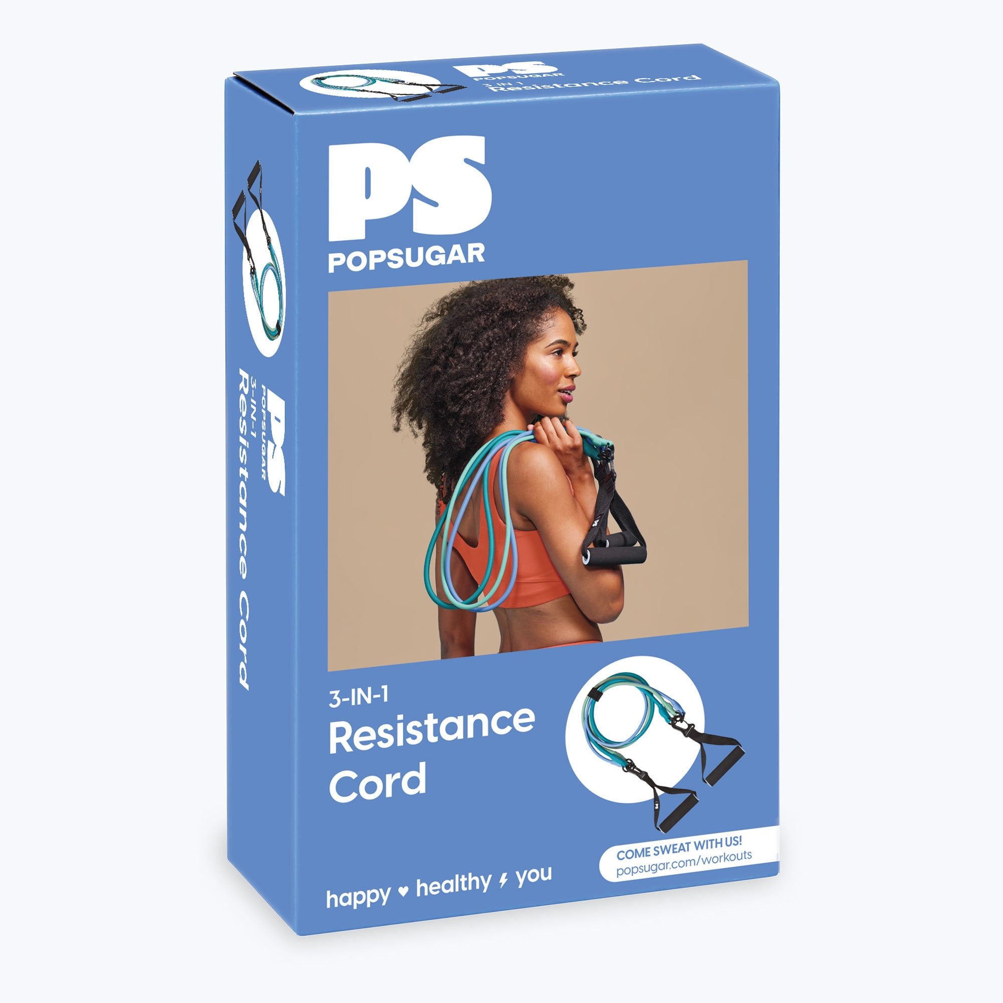 Popsugar 3-in-1 Resistance Cord, Exercise Bands