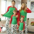 thumbnail image 5 of goowrom Christmas Family Matching Pajamas Set Tee and Christmas Tree Printing Romper/ Pants PJ's, 5 of 5