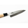 thumbnail image 4 of GINSU KATANA 6" DEBA ORIGINS COLLECTION -420J2 Japanese Stainless Steel- single bevel forged blades with maple handle, 4 of 7
