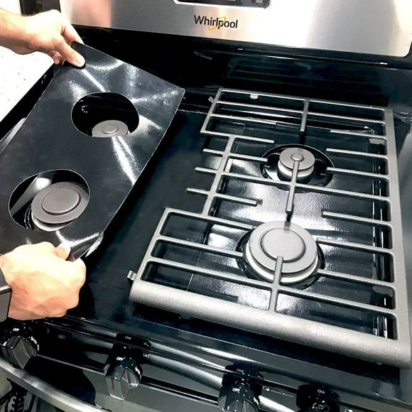 Stove Protector Liners Compatible with Whirlpool Stoves, Whirlpool Gas Ranges - Customized - Easy Cleaning Liners for Whirlpool Compatible Model WFG520S0AW0