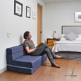 thumbnail image 3 of Sofá Cama Plegable - Matrimonial - Azul Marino MEMORY FOAM HOME SOFA CAMA COZY, 3 of 9