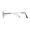 thumbnail image 4 of 1990s Dad Shade Round Oval Metal Rim Sunglasses Silver Black, 4 of 4