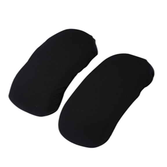 2 Pcs Armrest Slipcover Office Chair Armrest Polyester Cover Removable Covers Pads for Desk Chair/Rotating Chair/Computer Chair Black