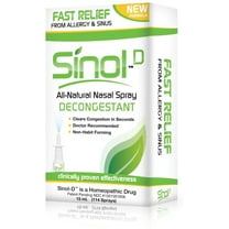 Sinol-D All Natural Nasal Spray, Decongestant 15 ml (Pack of 2)