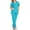 Sky Blue, variant on Women's Scrub Set - V-neck Short-sleeved Comfortable Workwear Set For Doctors And Nurses