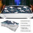 thumbnail image 5 of Bingfone Friendly Smiling Sharks Car Windshield Sun Shade Protector Keep Your Vehicle Cool Sun Shield Visor Cover Foldable For Car Truck Suv-Medium, 5 of 9