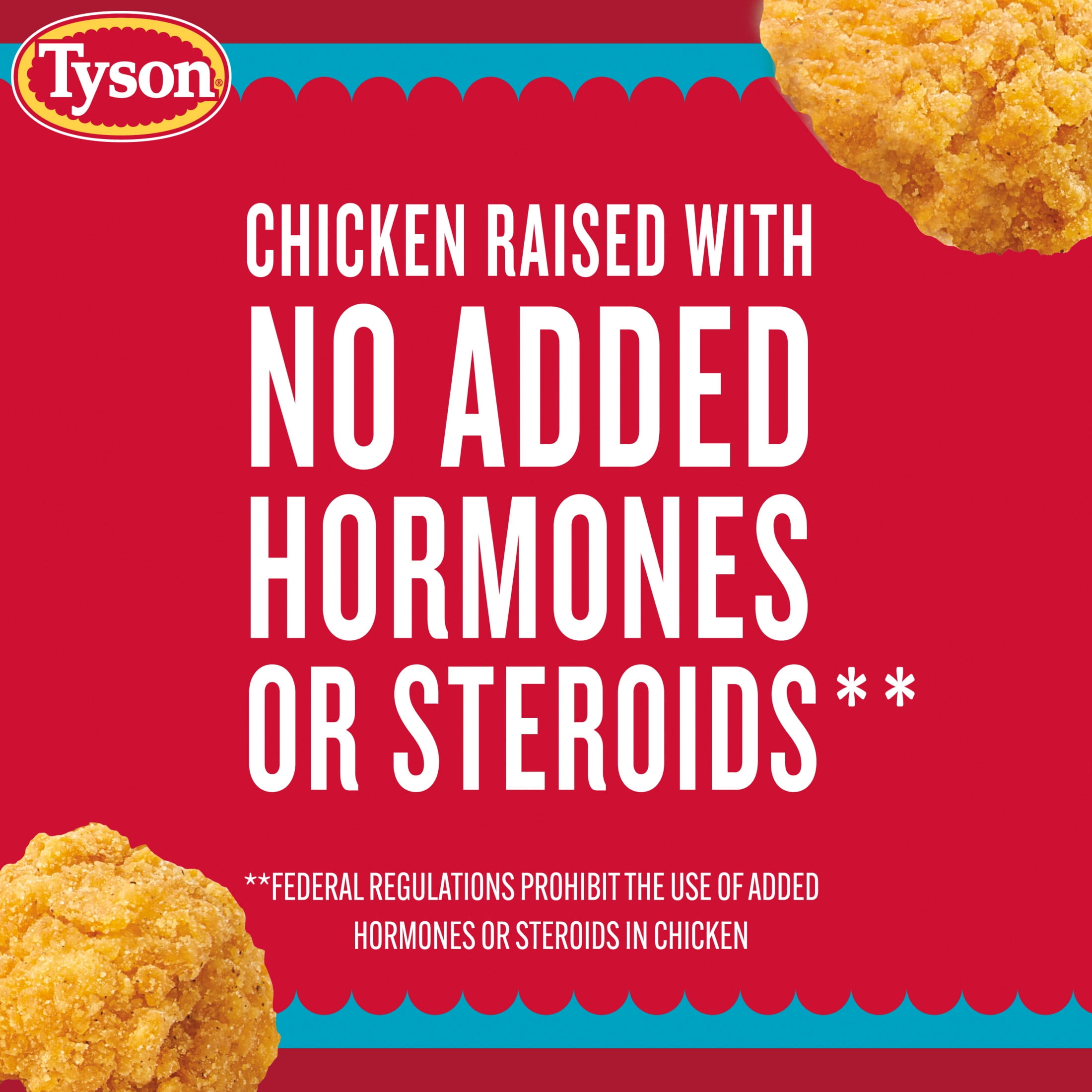 Tyson Any’tizers Crispy Boneless Chicken Nugget Bites, 24 oz (Frozen, Fully Cooked)