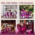 thumbnail image 6 of Industrial Metal Chairs Set of 2, Dining Side Chairs with Back for Kitchen, Cafe, Restaurant, Vintage Stackable Indoor Outdoor Use with High Backrest and Wood Seat, 6 of 13