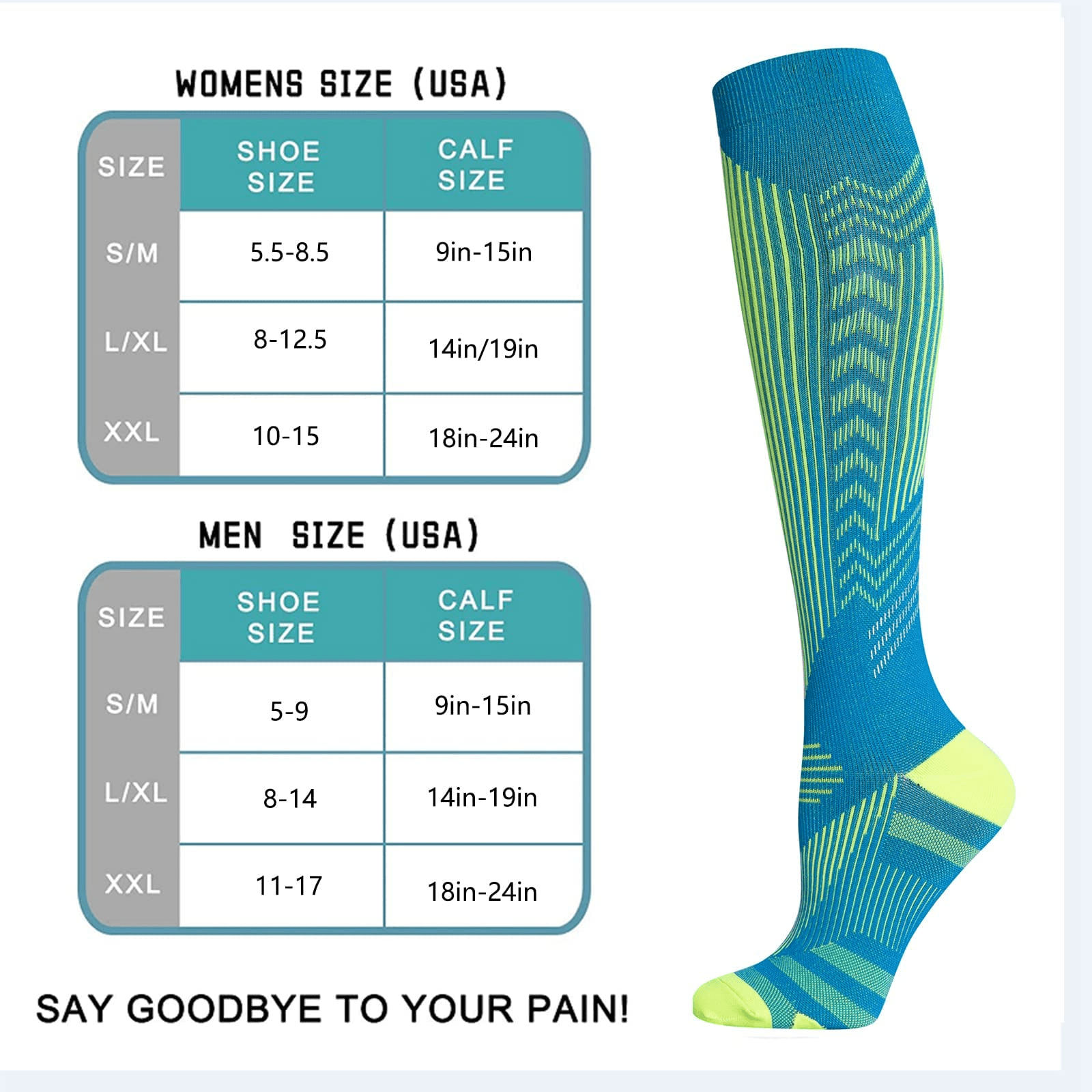YIFVTFCK Stamina Compression Socks (20-30mmHg) for Men & Women