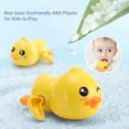 thumbnail image 5 of Juguetes de baño para bebés, juguetes de bañera de pato para enrollar, juego flotante de natación para niños pequeños en la piscina de la playa del baño, regalos de juego de agua para niños y niñas, amarillo brillar Electrónica, 5 of 5