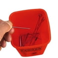 thumbnail image 3 of Huadaliy Sharps Container Bin Medical Biohazard Piercing Needles Tattoo Waste Box, 3 of 9