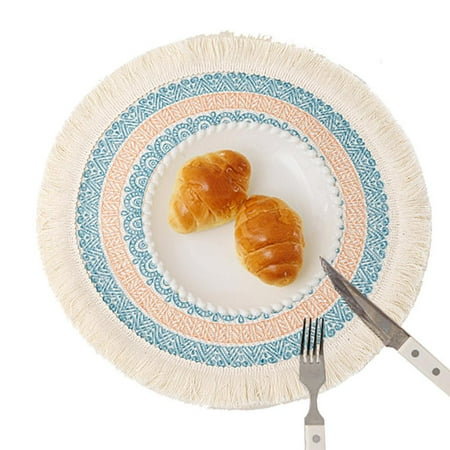 

Fovolat Neutral Place Mat for Dining Table Heat Resistant Neutral Woven Place Mat Woven Rustic Wedding Table Mats for Dining Table Kitchen Wedding Home Decoration incredible