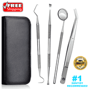 Dental Tools Set Teeth Cleaning Tooth Pick Tartar Remover Plaque Scaler Oral Care Kit