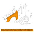 thumbnail image 3 of For 13-16 A4 Quattro S4 Sedan Front Fender Quarter Panel Primed Steel Left Side, 3 of 4