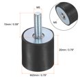 thumbnail image 2 of 6 Pack M5x15mm Thread Studs Rubber Shock 20x20mm Male Female 6 Pack M5 Lock Nuts, 2 of 6