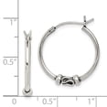 thumbnail image 2 of FB Jewels Sterling Silver Hoop Earrings, 2 of 2
