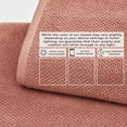 thumbnail image 5 of Great Bay Home Quick Dry Loop Textured 12-Pack Washcloth Set, 13" x 13", Desert Rose, 5 of 6