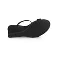 thumbnail image 5 of BLISSFUL STEP Strappy Open Toe Wedge Heels Slide Sandals for Women, 5 of 6