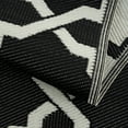 thumbnail image 2 of Beverly Rug Indoor Outdoor Reversible Plastic Area Rug - 5x7 - Black / White, 2 of 7