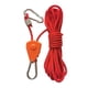 thumbnail image 2 of Colgador de Cuerda de trinquete de polea seguro con mosquetón para toldo de jardinería 5m Cola Cuerda de viento de tienda rojo, 2 of 8