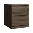 thumbnail image 4 of Tvilum Scottsdale 2 Drawer Bedroom Nightstand for Adults, Truffle Oak, 4 of 14