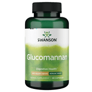 Swanson Glucomannan 665 mg 90 Capsules