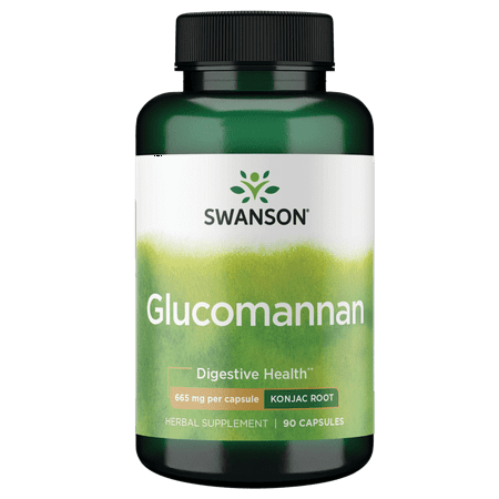 Swanson Glucomannan 665 mg 90 Capsules