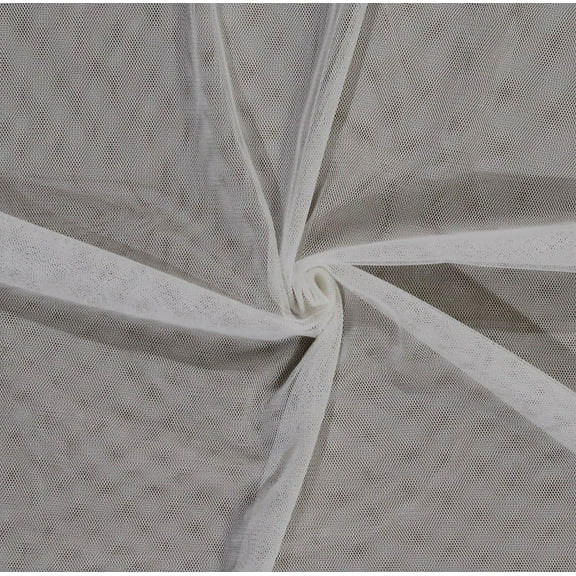 Ivory English Netting Polyester Mesh Net Fabric By the Yard (IVORY-2237V-5N)