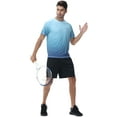thumbnail image 4 of Weilanxin Swim Shirts Short Sleeve for Men Quick Dry Running UPF50+ Sun Protection Rash Guard Top Moon Blue Gradual Grey Blue XL, 4 of 7