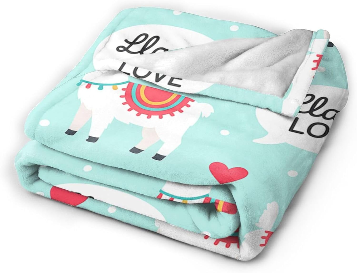 Llama Alpaca Blanket Cute Llamas Blanket Alpaca Gifts for Women Women Soft Cozy Flannel Fleece Fuzzy Stuffed Plush Bedding Decor for Users Adults Couch Sofa 50 x 60 Inch