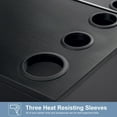 thumbnail image 5 of BarberPub Dressers Black Wall-Mount Station/Mirror Drawers 3036, 5 of 8